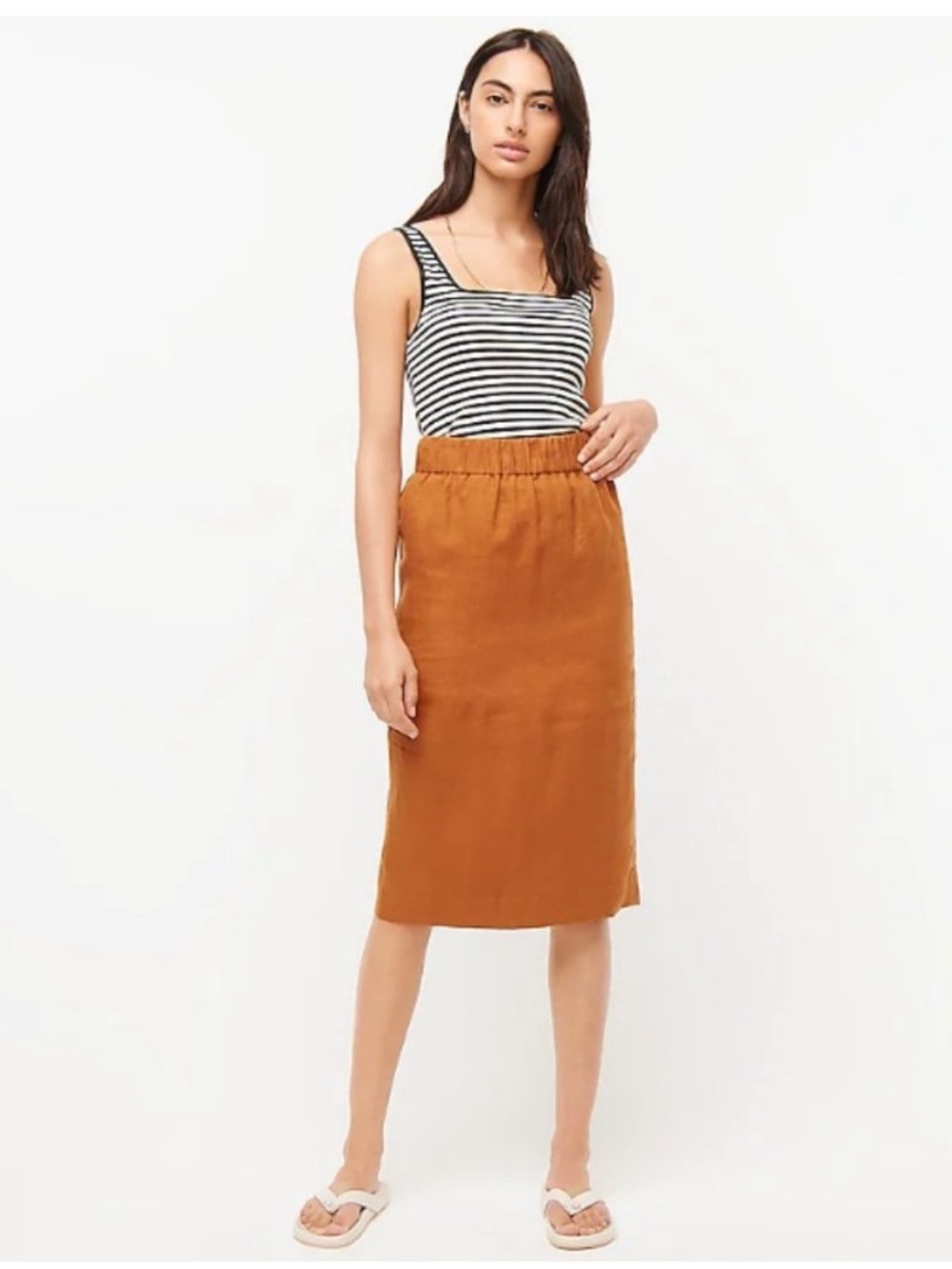 J. Crew Brown Pencil Skirt